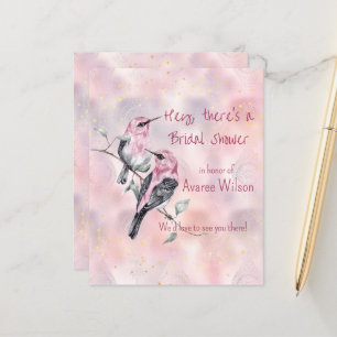 Pink Black Birds Brautparty