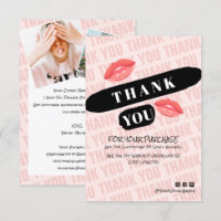 Pink Black Brushstroke Kiss Foto Order Vielen Dank
