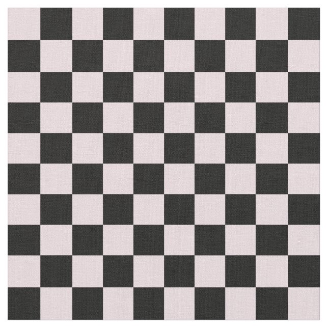 Pink & Black Checkerboard Stoff (Nahaufnahme)