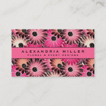 Pink & Black Gerbera Daisies
