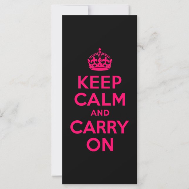Pink Black halten Ruhe und tragen weiter (Vorderseite)