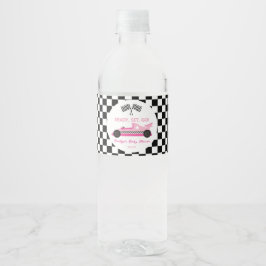 Pink Black Race Auto Ready Set Go Baby Dusche