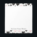 Pink Black Stripes  Notizblock<br><div class="desc">Pink Black Stripes</div>