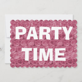 Pink Blase verpacken Geburtstagsparty Einladung
