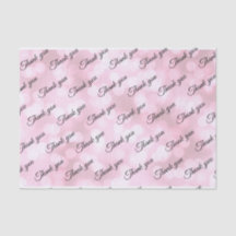 Pink Blasen custom Danke Hochzeitsgewebpapier