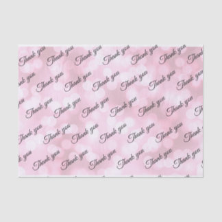 Pink Blasen custom Danke Hochzeitsgewebpapier Seidenpapier
