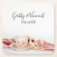 Pink-Bläserteppich-Cup mit Perlenhochzeit