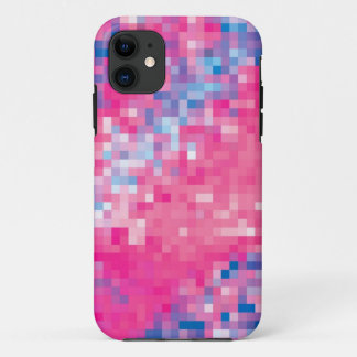 Pink Blau Lila Abstraktes Mosaikquadratmuster Must Case-Mate iPhone Hülle
