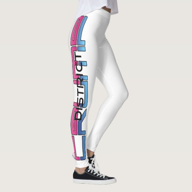 PINK/BLAU - WEISSE LEGGINGS (Rechts)