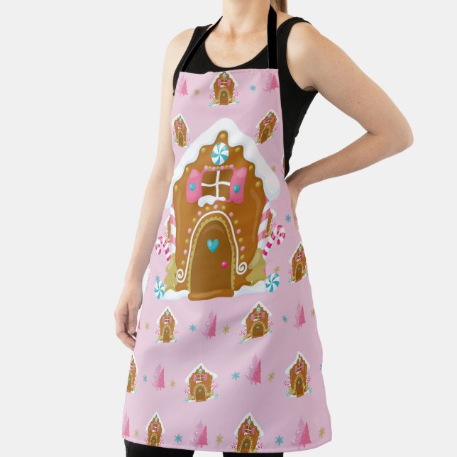 PINK & BLAUE FERIENHAUS GINGERBREAD SCHÜRZE (InSitu)