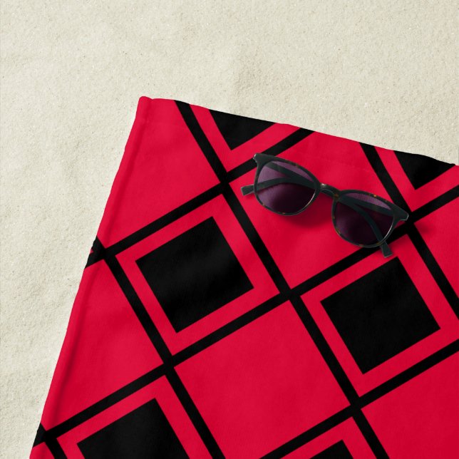 Pink Blob Harlequin Strandtuch (Beispiel)