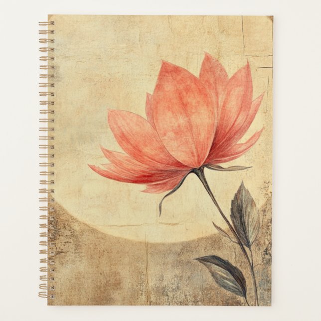 Pink Bloom & Moonlit Serenity Planer (Vorderseite)