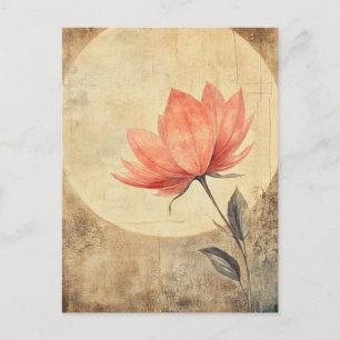 Pink Bloom & Moonlit Serenity Postkarte