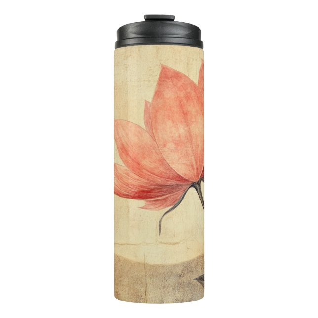 Pink Bloom & Moonlit Serenity Thermosbecher (Vorderseite)