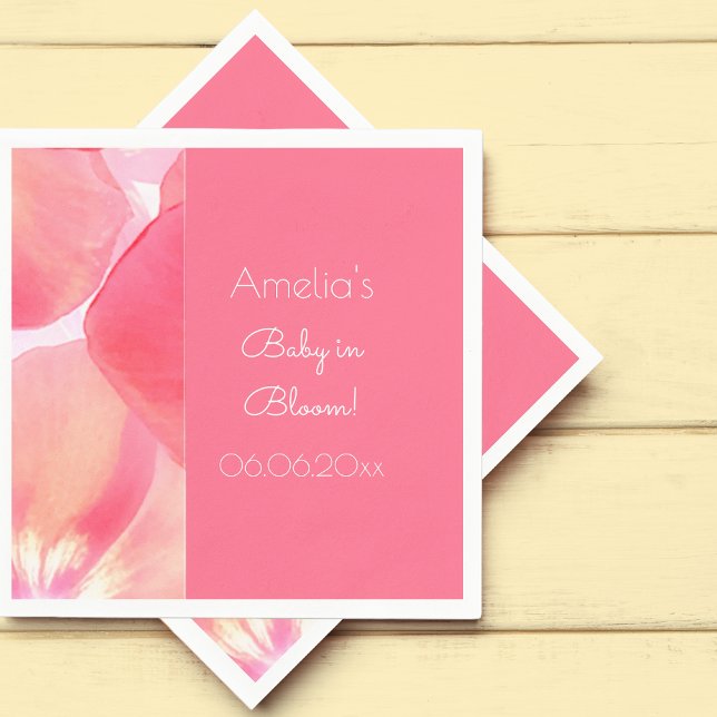 Pink Blossom Baby in Bloom Baby Dusche Serviette (Von Creator hochgeladen)
