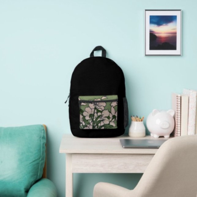 Pink Blossom Cascade Bedruckter Rucksack (Von Creator hochgeladen)