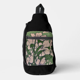 Pink Blossom Cascade  Crossbody Bag