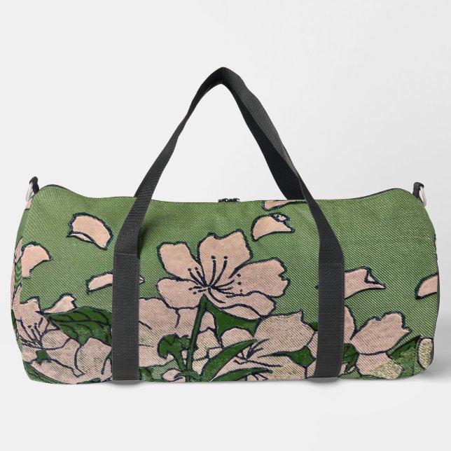 Pink Blossom Cascade Duffle Bag (Vorderseite)
