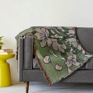 Pink Blossom Green   Decke