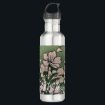 Pink Blossom Green Edelstahlflasche<br><div class="desc">A durable,  eco-friendly custom water bottle designed to keep your drinks cold or hot while showcasing your unique style</div>