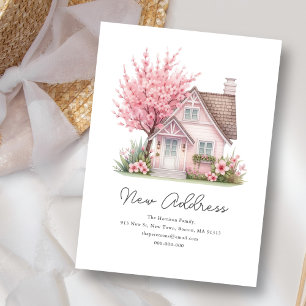 Pink Blossom House   Neue Adresse, die wir übertra Mitteilungskarte