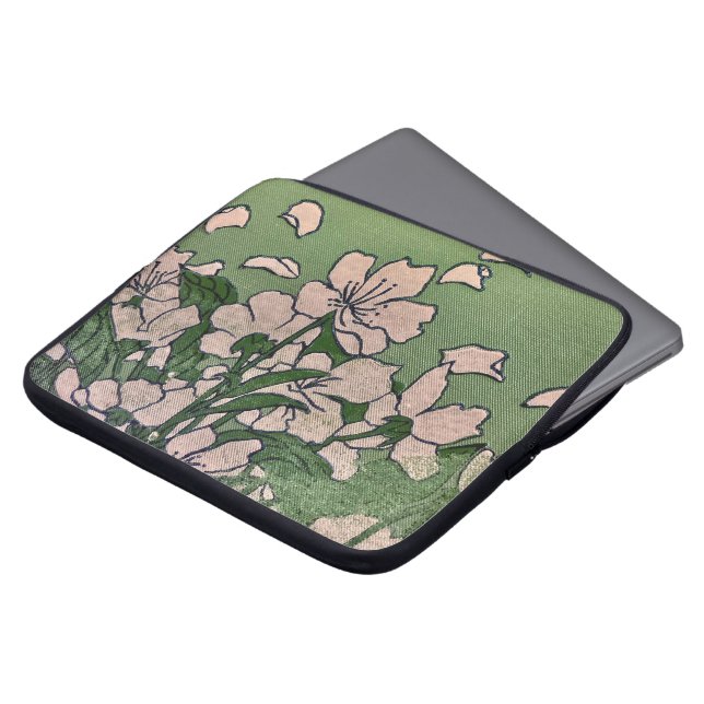 Pink Blossom Kaskade Elektronik-Bag Laptopschutzhülle (Vorne Oben)