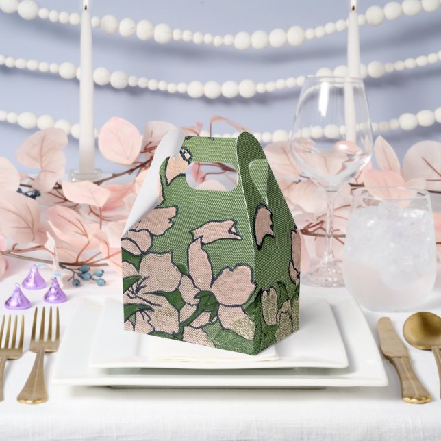 Pink Blossom Kaskade Gunst Box Geschenkschachtel (Hochzeit)