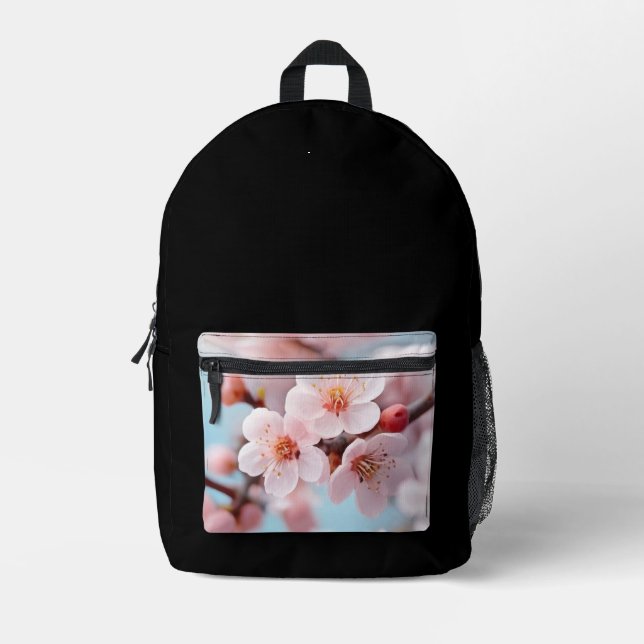 Pink Blossom Magic  Bedruckter Rucksack (Vorderseite)