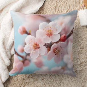 Pink Blossom Magic Throw Kissen