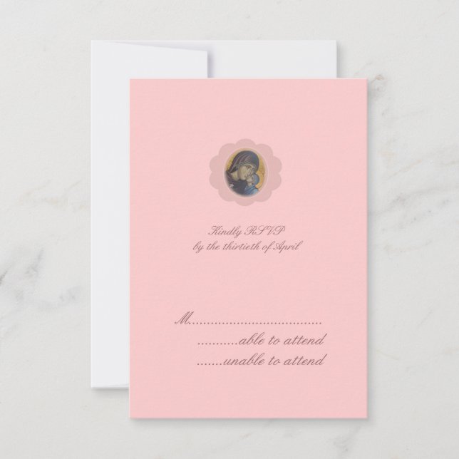 Pink Blossom UAWG RSVP Karte (Vorderseite)
