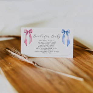 Pink Blue Baby Duschbücher für Baby Begleitkarte