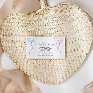 Pink Blue Baby Duschbücher für Baby Begleitkarte