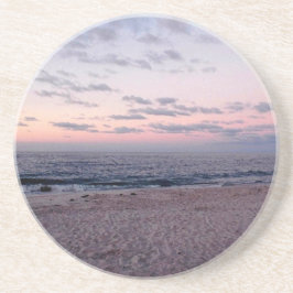"Pink & Blue Beach at Dawn" Untersetzer