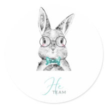 Pink Blue Bunnies Gender Reveal