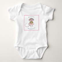 Pink Blue Girl Rat Mouse Persönliche Prinzessin