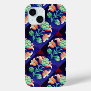 PINK BLUE GREEN FLORAL MONOGRAMM Case-Mate iPhone HÜLLE