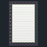 Pink Blue Green Menorah und Star von David Pattern Briefpapier<br><div class="desc">Whimsikale Schreibwaren mit Hanukkah themed Muster von menorahs und Star of David in blau,  grün und rosa.</div>