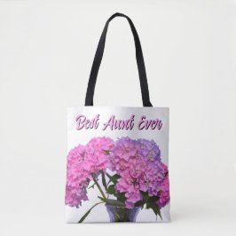 Pink Blue Hydrangeas pinkfarbene violette Blumen B Tasche