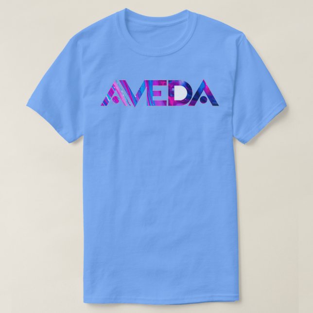 Pink Blue Lila Aveda T-Shirt (Design vorne)