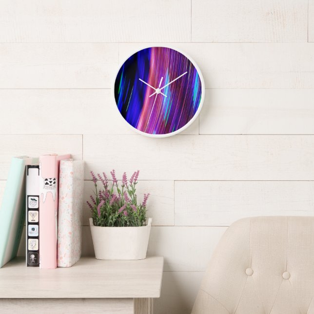 Pink Blue Neon Light Painting 1 Uhr (Lesesaal)