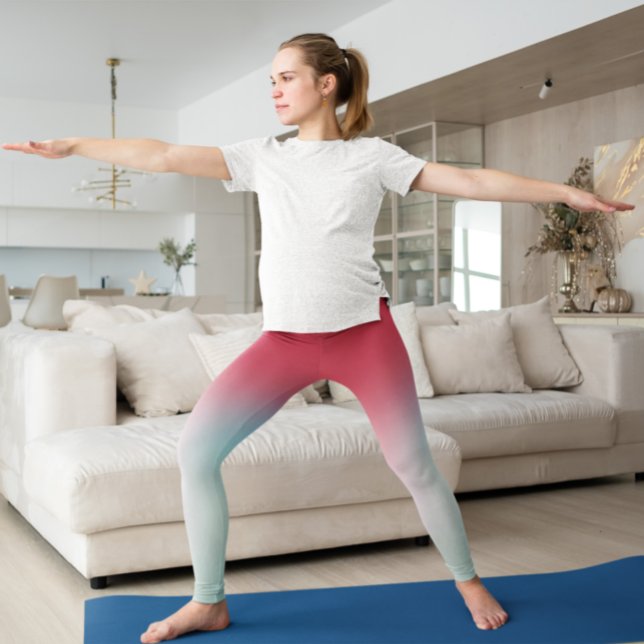 Pink Blue Ombre Gradient Leggings (Von Creator hochgeladen)