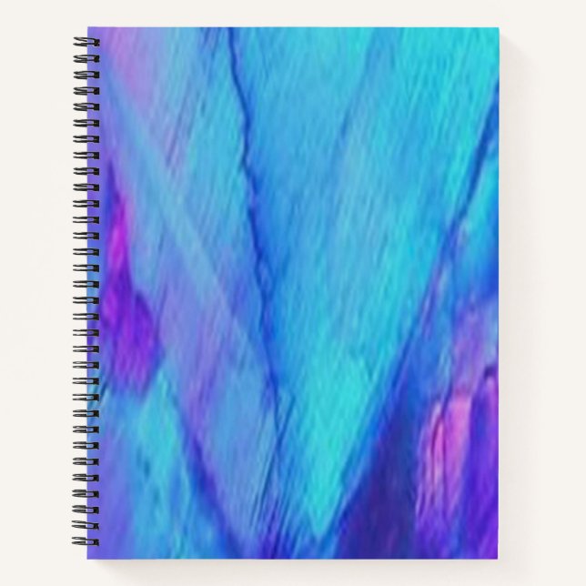 Pink & Blue Opal - SpiralNotebook Notizbuch (Vorderseite)