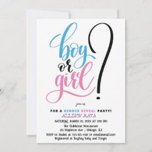 Pink Blue Signature-Kollektion: Feiern Einladung