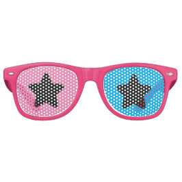 Pink & Blue Star Party Sonnenbrille