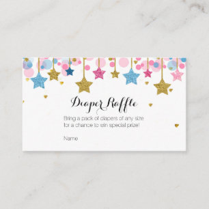 Pink Blue Twinkle Twinkle Star - Carte de rabat de