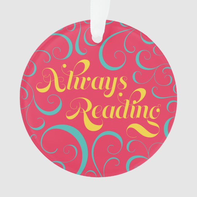 Pink Blue Yellow Swirls Toujours Lecture Livre (devant)