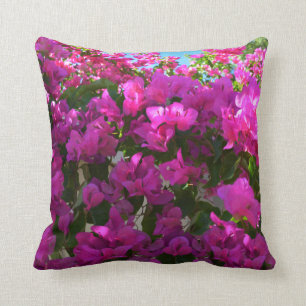 Pink blühende Bougainvillea Blume, Kissen