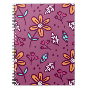 Pink Blume Art Pattern Ästhetische Blume PNG Tradi Notizblock