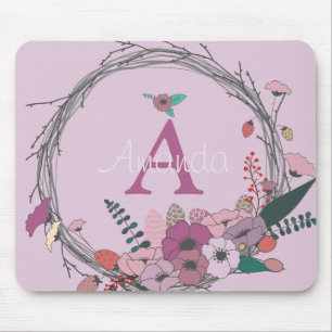 Pink Blume Bouquet Mousepad