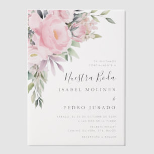 Pink Blume Bouquet Nuestra Boda